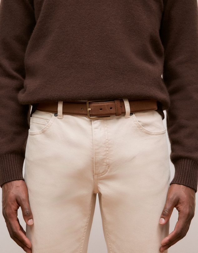 Trenery - Mica Suede Belt in Latte
