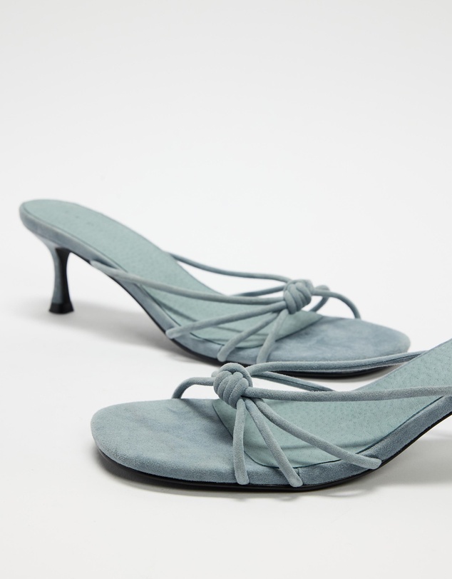 AERE - Suede Crossover Strappy Heels