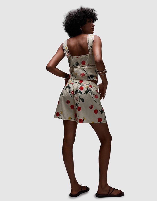 TOPSHOP - Co Ord Tomato Vine Pull On Shorts