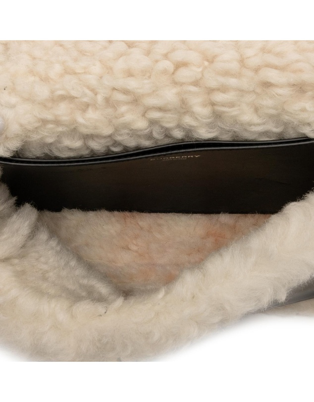 Pre-Loved by Azura Reborn - Pre-Loved Small Shearling Trimmed Coated Canvas Lola Crossbody