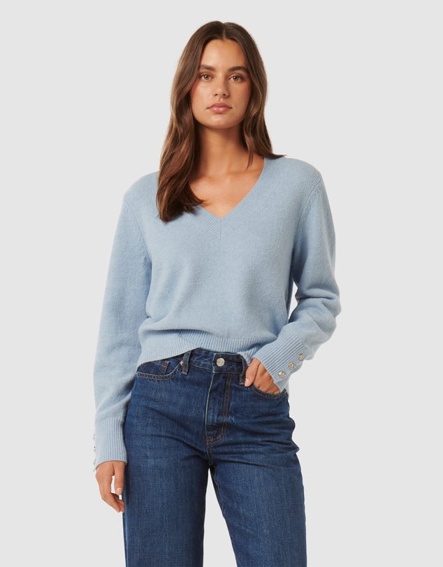 Forever New - Sabrina Button Cuff Knit Jumper