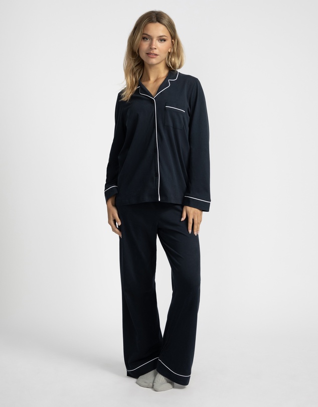 Mitch Dowd - Cotton Jersey Pyjama Set - Navy