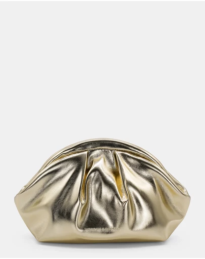 Morgan & Taylor - Annette Soft Clutch in Gold