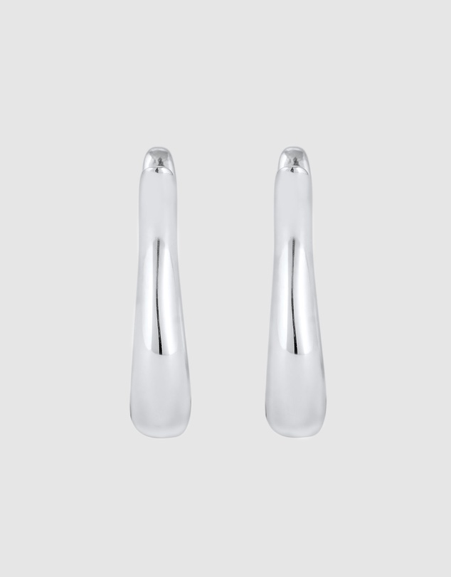 Kuzzoi - ICONIC EXCLUSIVE - Classic Hoop Earrings in 925 Sterling Silver