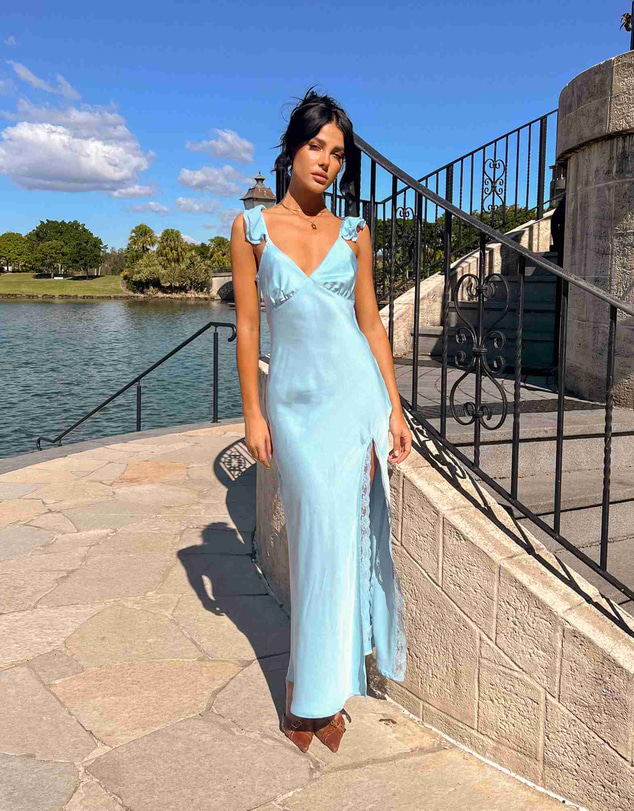 Beginning Boutique - Wendy Blue Maxi Dress