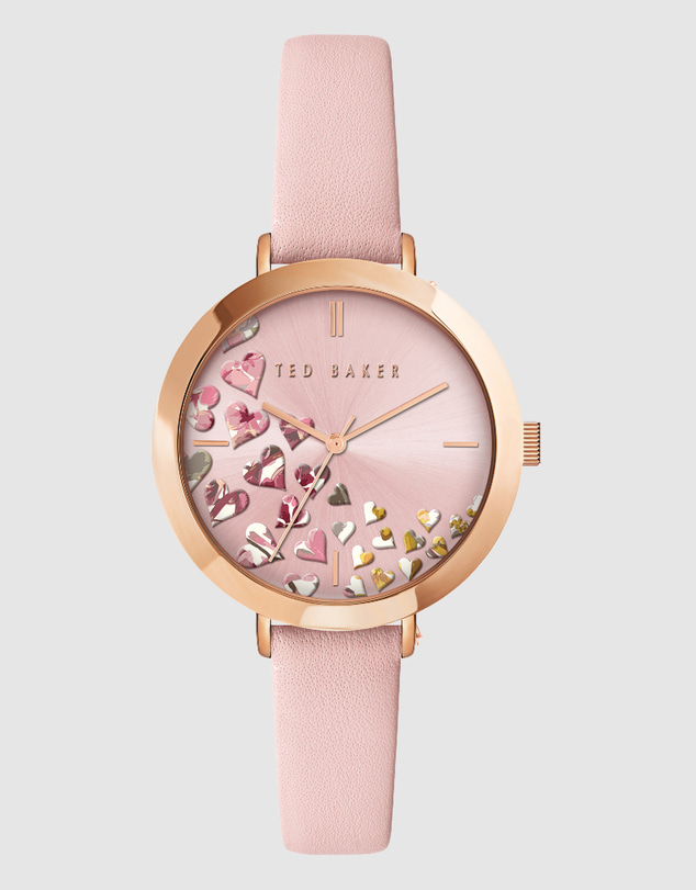 Ted Baker - Ammy Iconic 34mm Pink Leather Watch