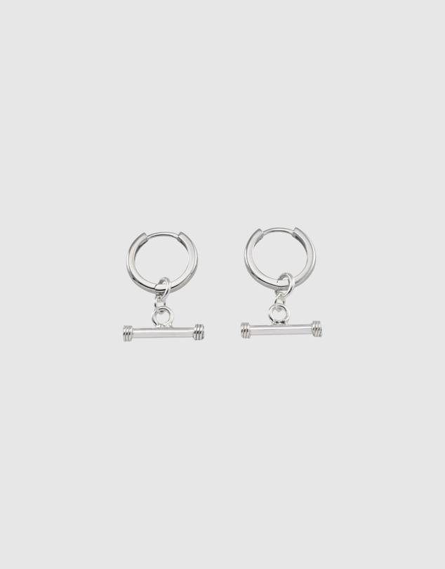 Von Treskow - T-Bar Huggie Hoop Earrings
