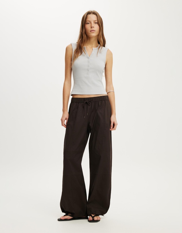 Cotton On - Blake Rib Henley Tank