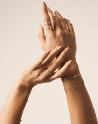 Luna Rae - Solid Gold - Solar Diamond Ring