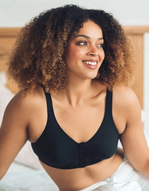 Royce Lingerie - Comfi Cotton Wirefree Press Stud Front Open Bra
