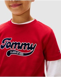Tommy Hilfiger - Varsity Interlock Knit Logo T-Shirt - Teens