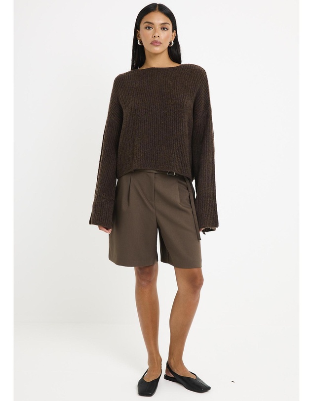 Subtitled - Monica Ladder Long Sleeve Knit Sweater