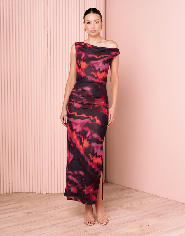Azzurielle - Vlasta Off Shoulder Maxi Dress