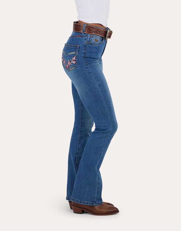 Ringers Western - Penny Rodeo Womens High Rise Bootleg Jean