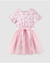 Designer Kidz - Bella Floral S/S Tutu Dress