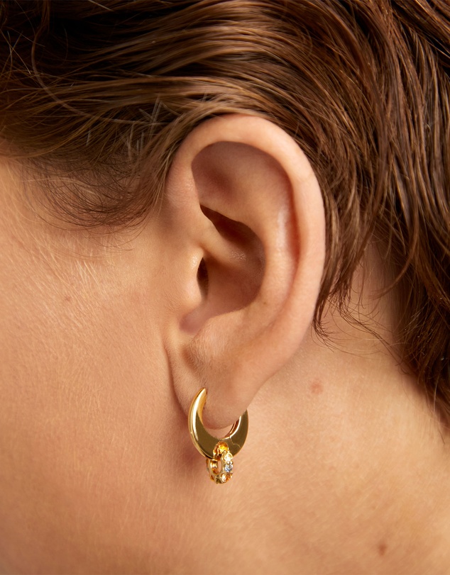 PDPAOLA - Rainbow Spin Hoop Earrings