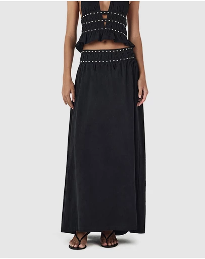 Ownley - Tabby Studed Midi Skirt