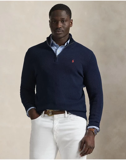 Polo Ralph Lauren - Cotton Quarter-Zip Sweater