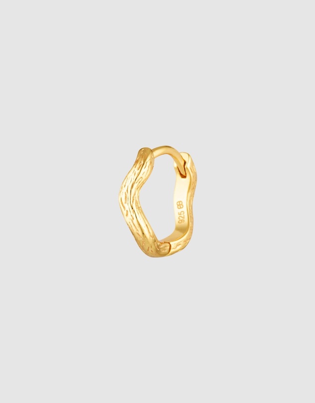 HOUSE OF SLANI - Dainty Wavy Ingrid Gold Hoops