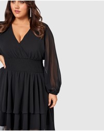Pink Dusk by Curve Project - Shake Your Money Maker Midi Dress