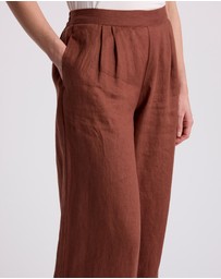 David Lawrence - Prue Wide Leg Linen Pants