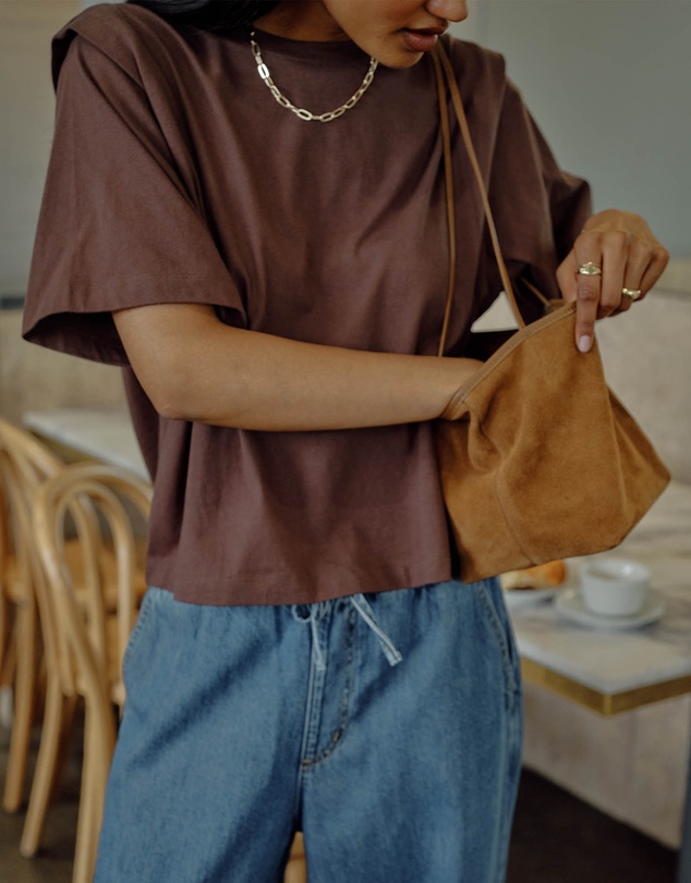Ceres Life - Rainey Pleat Sleeve Tee