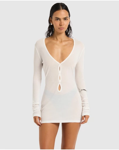 Bond-Eye Swimwear - Elias Long Sleeve Mini Dress