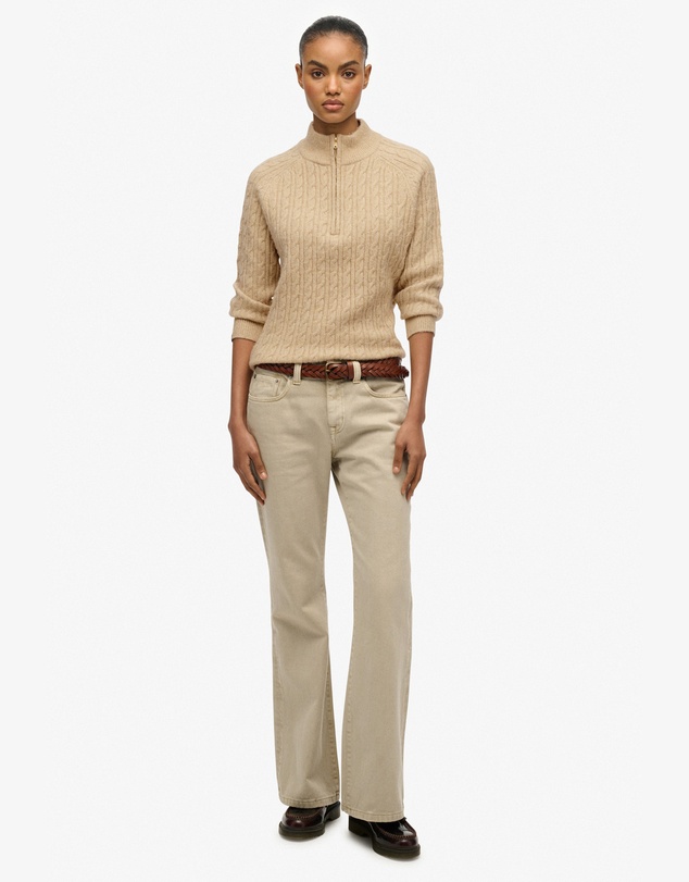 Superdry - Brushed Cable Half Zip Knit