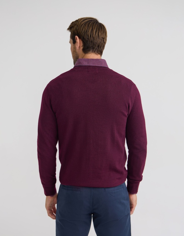 Oxford - Basic V-Neck Pure Wool Pullover