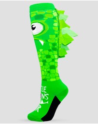 Crazy Skates - Crazy Socks Monster Green Knee-High Socks