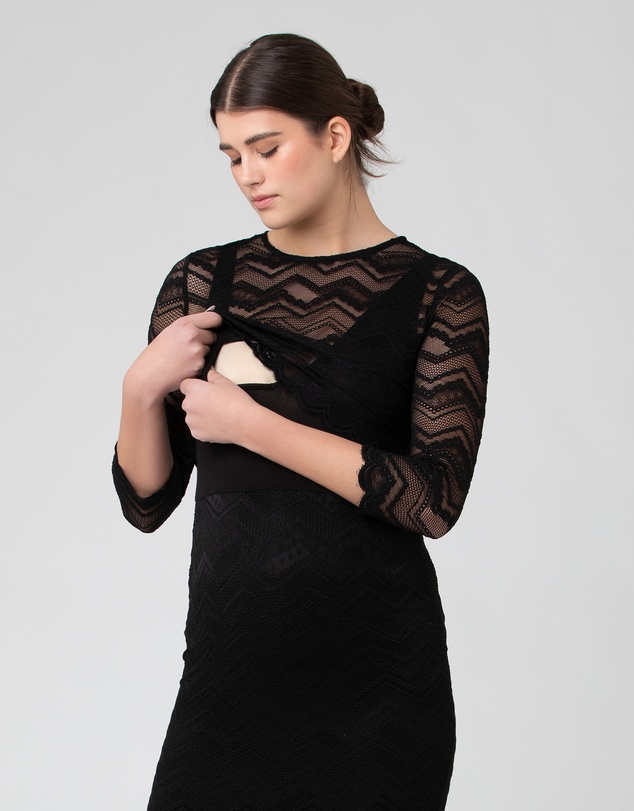 Ripe Maternity - Eve Lace Nursing Dress