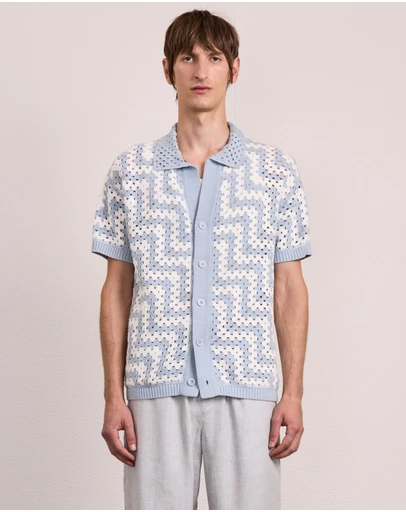 Frescobol Carioca - Pinto Cotton Crochet SS Cardigan