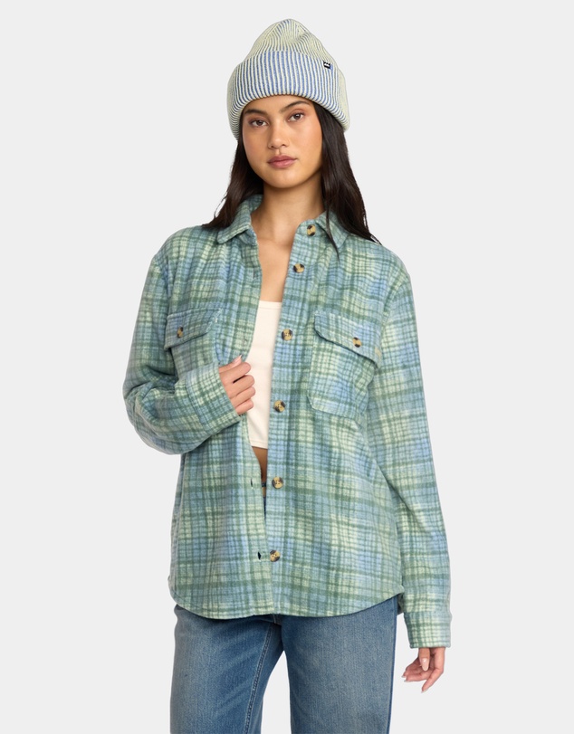 Billabong - Womens Forge Fleece Flannel Shirt