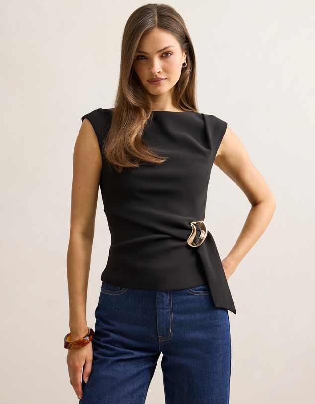 Forever New - Serena Hardwear Detail Top