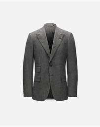 Calibre - Weave Check Blazer Black