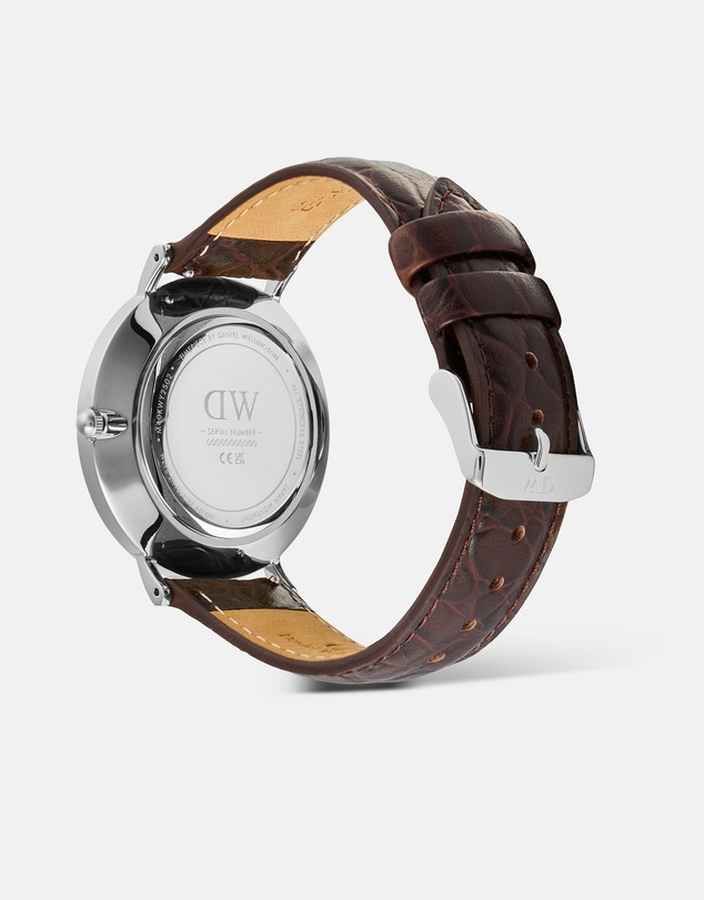 Daniel Wellington - Classic 40mm Roman Numerals Date Croc Belly