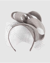Max Alexander - Sinamay Veil Fascinator