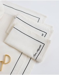 Tablescaped - French Brasserie - Set of 4 Napkins