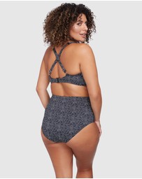 Artesands - Zig Zag Black Botticelli High Waist Swim Pant
