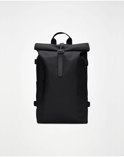 RAINS - Rolltop Rucksack Large Black
