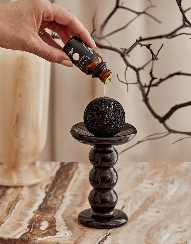 Black Blaze - Halo Lava Rock Diffuser Set