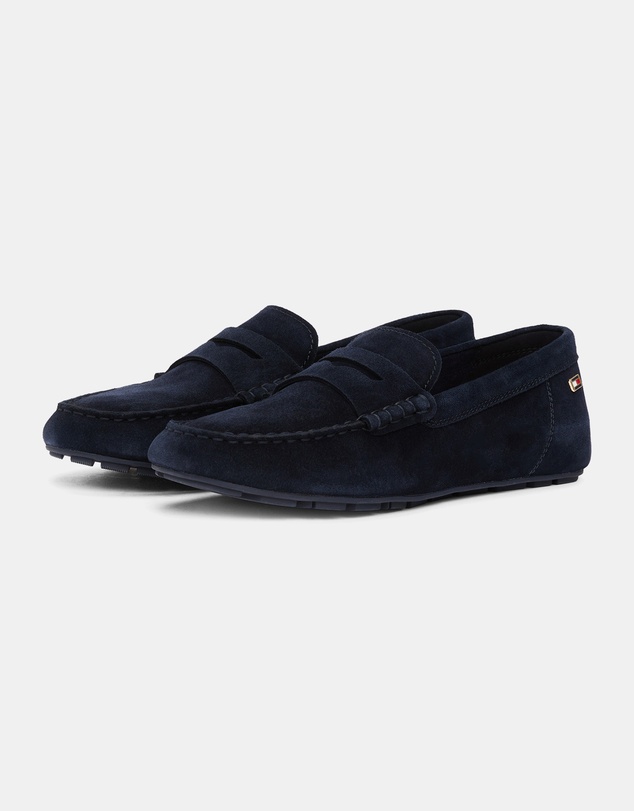 Tommy Hilfiger - Flag Soft Suede Driver Loafers - Women's