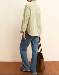 Emme - Green Stripe Poplin Shirt