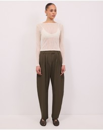 Calli - Remi Tailored Barrel Leg Pants