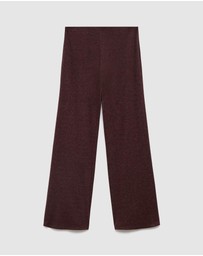 M.N.G - Knitted Trousers With Elastic Waistband