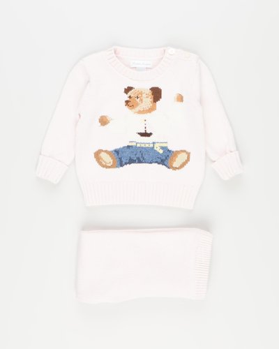 Polo Bear Cotton Knit Set - Babies