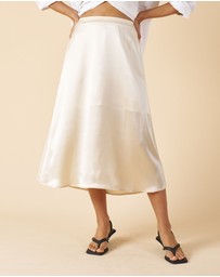 CAMIXA - Maddie Silk Midi Skirt