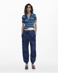 Desigual - Striped knit T-shirt