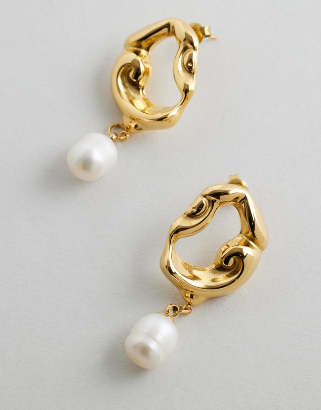 Native Sol - Rome Pearl Earrings