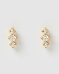 Izoa - Natasha Stud Earrings Gold
